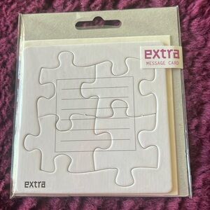 New cute puzzles message card Japan